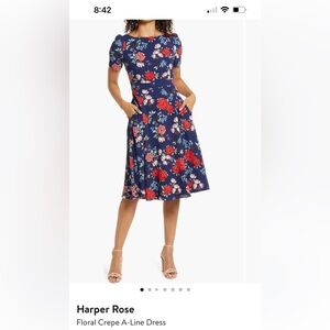 Harper rose floral dress